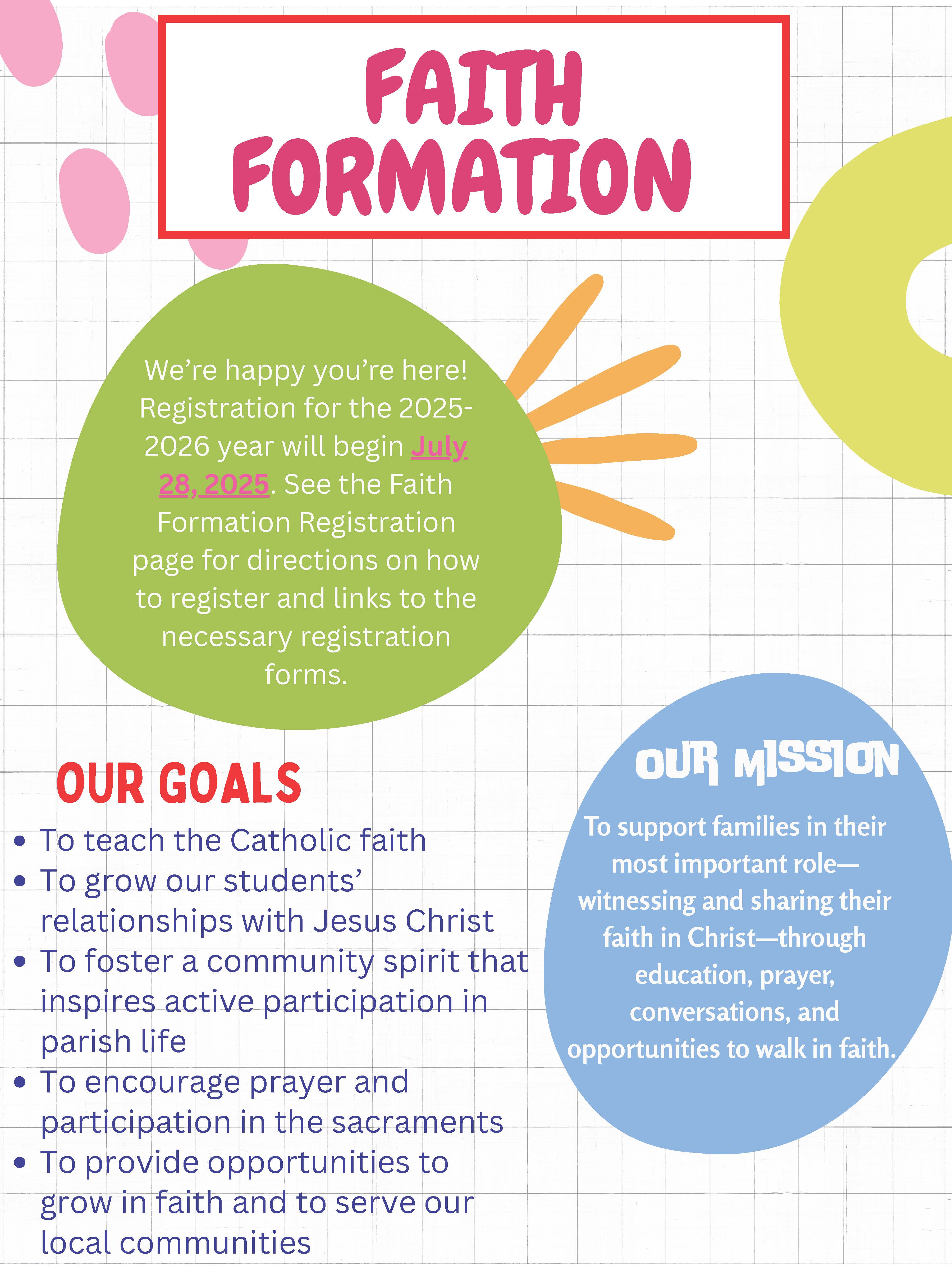 Faith Formation Home Page