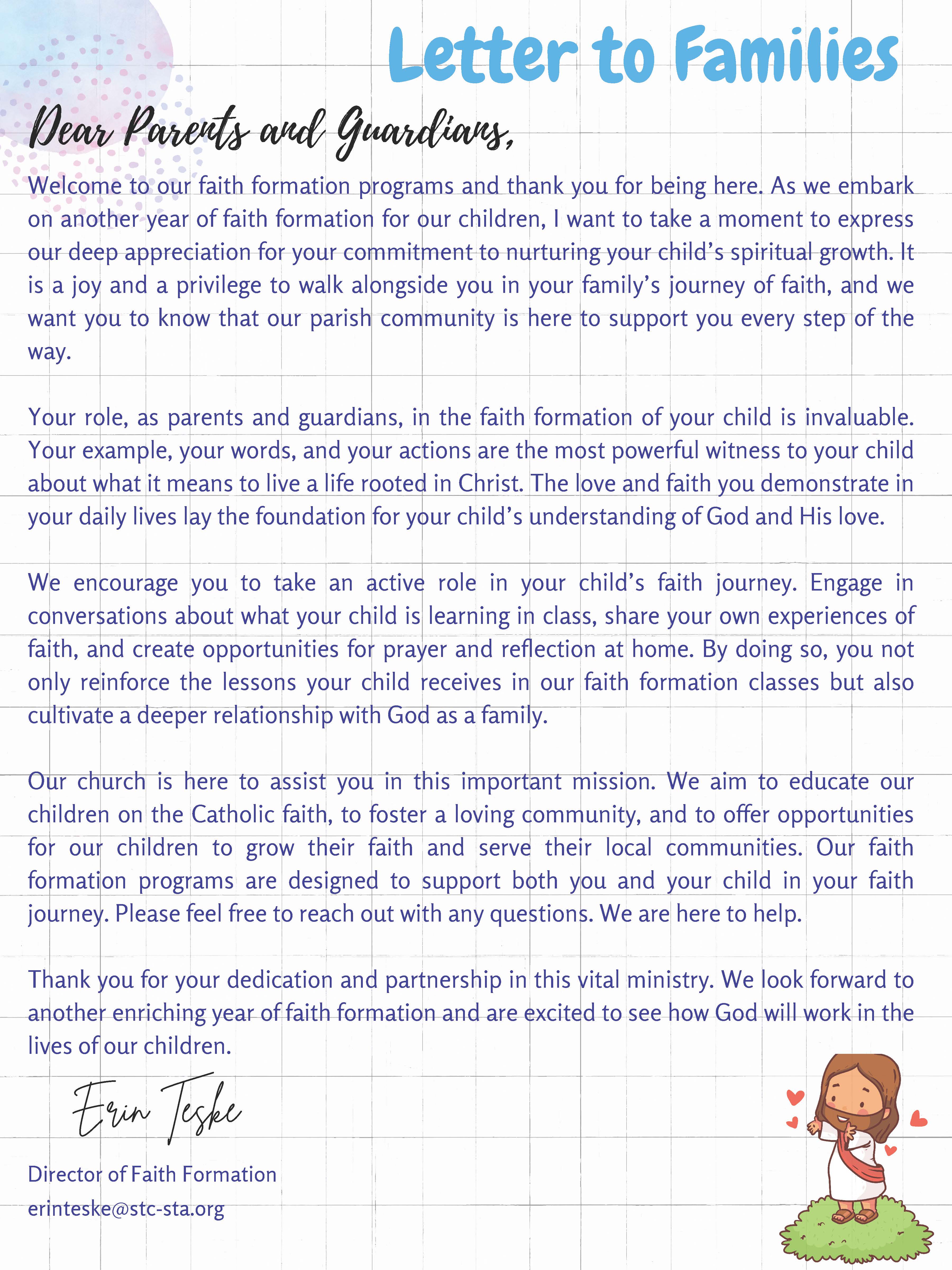 Faith Formation Home Page
